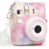 Funda protectora LOVEINSTANT para Fujifilm Instax Mini 12 con bolsa de fotos, multicolor oscuro
