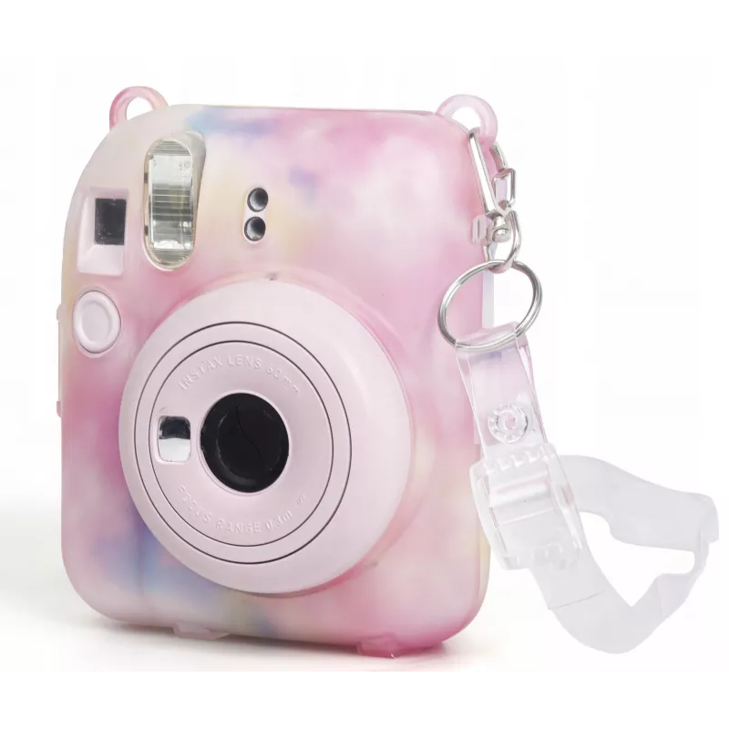 Funda protectora LOVEINSTANT para Fujifilm Instax Mini 12 con bolsa de fotos, multicolor oscuro