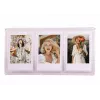 LOVEINSTANT Marco de pie para 3 fotos compatible con papel Zink / Fuji Instax Mini - Rosa