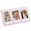 LOVEINSTANT Marco de pie para 3 fotos compatible con papel Zink / Fuji Instax Mini - Rosa