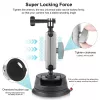 PULUZ Soporte con ventosa para cámara, smartphone, rosca de 1/4 pulgadas, Negro