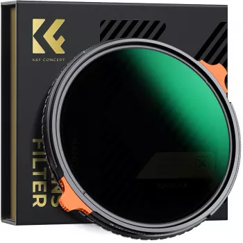 K&F Concept Filtro híbrido 2 en 1 58mm CPL polarizador + ND4-ND64 variable KF01.1913