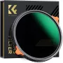 K&F Concept Filtro híbrido 2 en 1 58mm CPL polarizador + ND4-ND64 variable KF01.1913