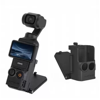 SUNNYLIFE Soporte magnético para DJI Osmo Pocket 3 - Vertical y horizontal - Negro