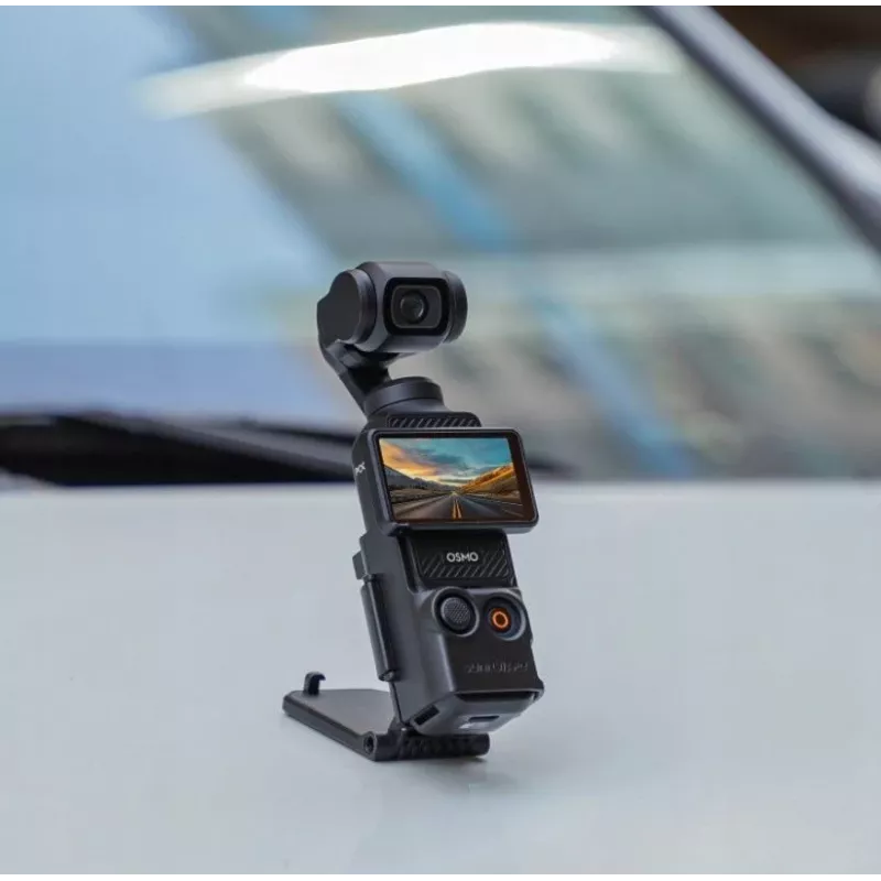 SUNNYLIFE Soporte magnético para DJI Osmo Pocket 3 - Vertical y horizontal - Negro