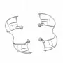 SUNNYLIFE Set de protección de hélices 4 piezas para DJI Mini 4 Pro gris