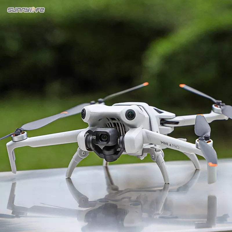 SUNNYLIFE Extensiones de tren de aterrizaje para DJI Mini 4 Pro - Elevación 30 mm, encaje rápido, almohadillas antideslizantes (gris) N4P-LG700