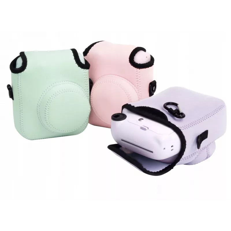 LOVEINSTANT Funda blanda de neopreno para Fujifilm Instax Mini 12 - Rosa