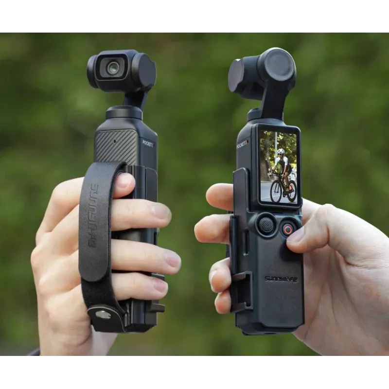 SUNNYLIFE Marco protector con empuñadura para DJI Osmo Pocket 3 - Negro