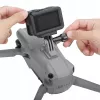 Soporte para cámara de acción SUNNYLIFE para DJI Air 3, GoPro, Insta360, SJCAM, Xiaomi - rosca de 1/4 pulgadas, clip de liberación rápida, negro