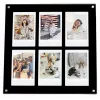 Marco para fotos LOVEINSTANT para 6 fotos compatible con Fujifilm Instax Mini / Xiaomi / Polaroid / Canon / HP / Kodak - Zink / Negro
