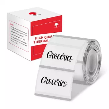 Etiquetas adhesivas transparentes Phomemo 40x30mm para M110/M120/M200/M220/M221 - 230 etiquetas por rollo