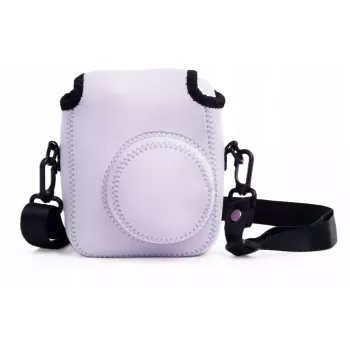 Funda protectora de neopreno suave LOVEINSTANT para Fujifilm Instax Mini 12 - Morado