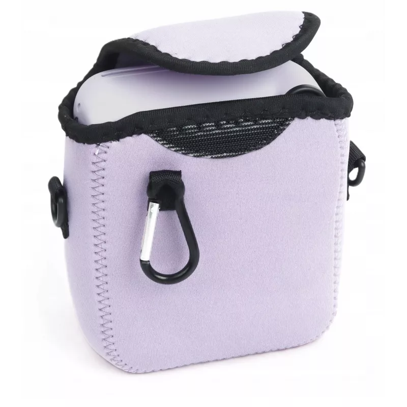 Funda protectora de neopreno suave LOVEINSTANT para Fujifilm Instax Mini 12 - Morado