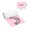 Rollos de papel térmico de color Phomemo 53mm x 6,5m pack de 3 para T02 M02 PRO M03 M04S