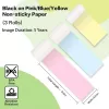 Rollos de papel térmico de color Phomemo 53mm x 6,5m pack de 3 para T02 M02 PRO M03 M04S