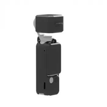 Funda protectora de silicona PULUZ con tapa de objetivo y tapa de pantalla para DJI Osmo Pocket 3, Negra (PU894B)