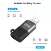 Adaptador OTG PULUZ Lightning a USB-C para iPhone, negro (PU649B)