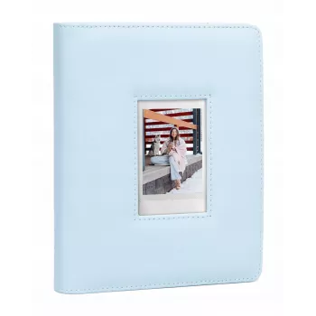 Álbum de fotos LOVEINSTANT 288 fotos para Fuji Instax Canon Xiaomi Polaroid HP Kodak Zink / ventana en la tapa / azul