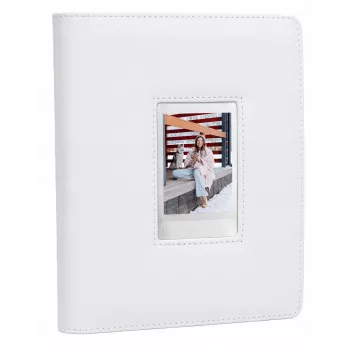 Álbum de fotos LOVEINSTANT para 288 fotos, compatible con Fuji Instax Mini, Polaroid 300, Zink, Canon Ivy, HP Sprocket, Kodak Smile, tapa blanca con ventana