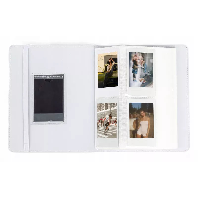 Álbum de fotos LOVEINSTANT para 288 fotos, compatible con Fuji Instax Mini, Polaroid 300, Zink, Canon Ivy, HP Sprocket, Kodak Smile, tapa blanca con ventana