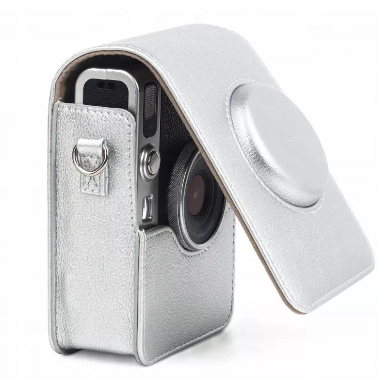 Funda LOVEINSTANT para Fujifilm Instax Mini Evo - plateada