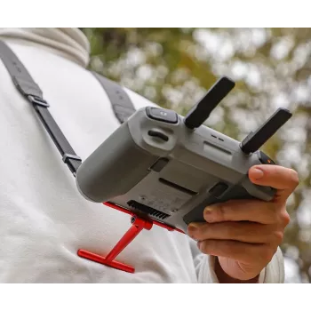 SUNNYLIFE Correa de hombro y cuello para mando DJI RC 2 / RC 1 - Tejido de nailon negro con ganchos de aleación de aluminio