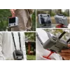 SUNNYLIFE Correa de hombro y cuello para mando DJI RC 2 / RC 1 - Tejido de nailon negro con ganchos de aleación de aluminio