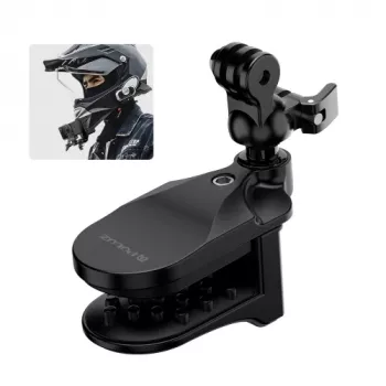 PULUZ Soporte de mentón para casco de moto para GoPro Hero 12 11 Mini 10 9 8 7 6 5 4 3+ Max - PU927B