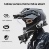 PULUZ Soporte de mentón para casco de moto para GoPro Hero 12 11 Mini 10 9 8 7 6 5 4 3+ Max - PU927B