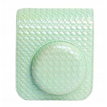 LOVEINSTANT Kit 2 en 1: funda protectora + álbum de fotos para Fujifilm Instax Mini 12 - Verde