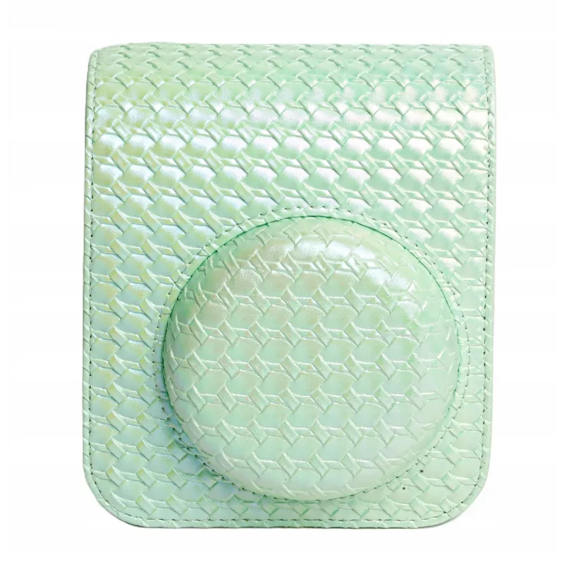LOVEINSTANT Kit 2 en 1: funda protectora + álbum de fotos para Fujifilm Instax Mini 12 - Verde