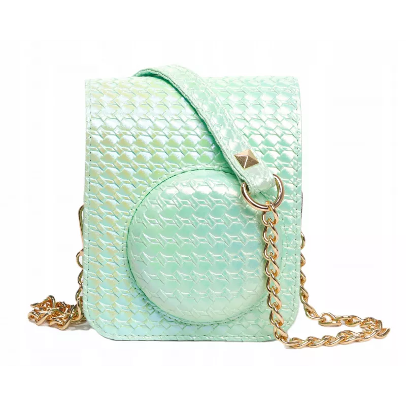 LOVEINSTANT Kit 2 en 1: funda protectora + álbum de fotos para Fujifilm Instax Mini 12 - Verde