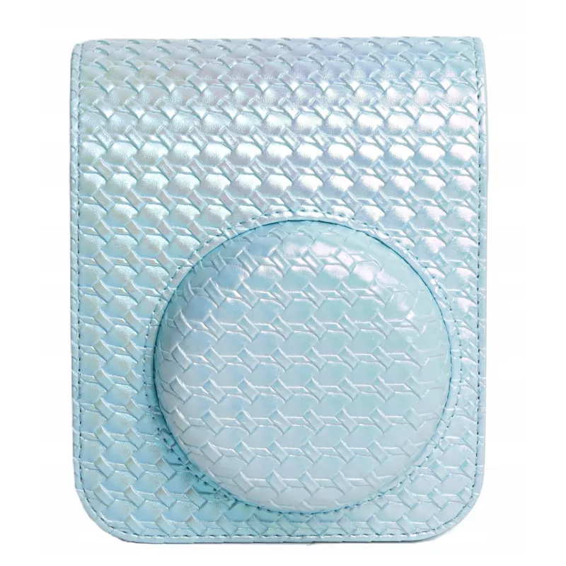 LOVEINSTANT Set 2 en 1: funda protectora para Fuji Instax Mini 12 + álbum de fotos para 64 fotos, Azul