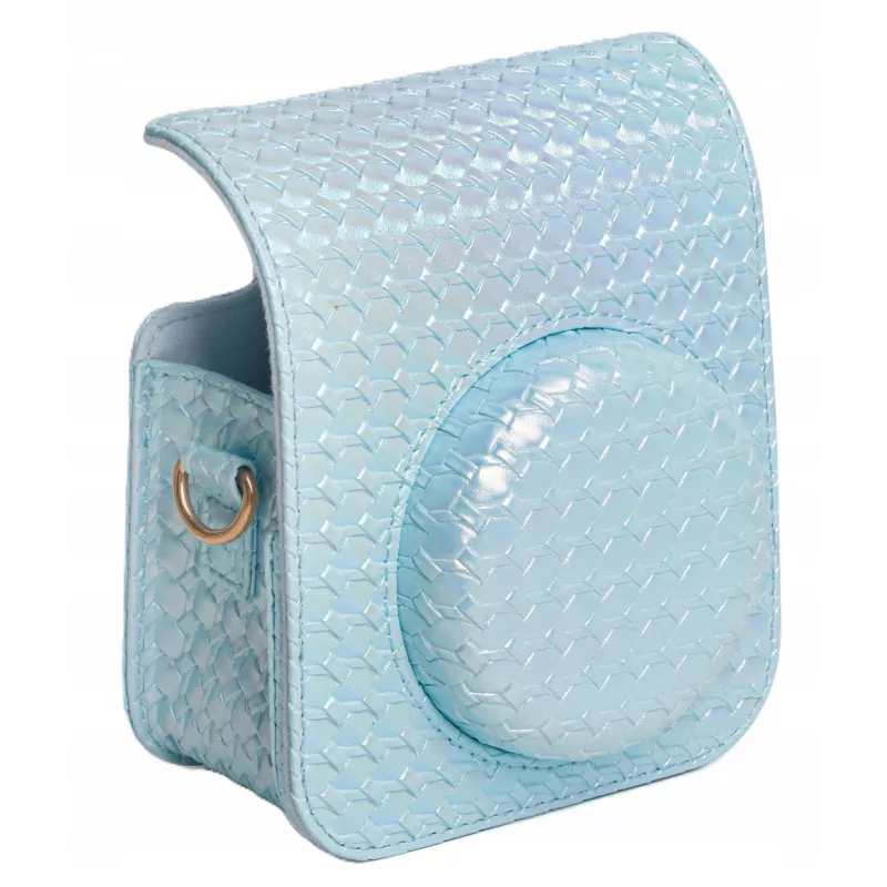 LOVEINSTANT Set 2 en 1: funda protectora para Fuji Instax Mini 12 + álbum de fotos para 64 fotos, Azul