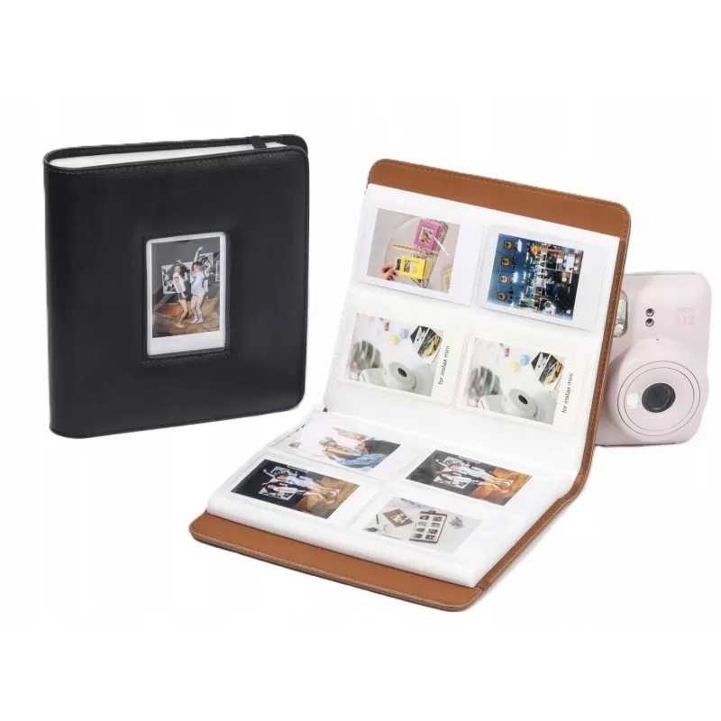 LOVEINSTANT Álbum de fotos para 288 fotos para Fuji Instax Canon Xiaomi Polaroid HP Kodak Zink – Negro con ventana transparente