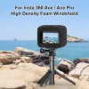 PULUZ Cubierta de espuma cortavientos para Insta360 Ace Pro / Insta360 Ace (Negro)