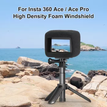 PULUZ Cubierta de espuma cortavientos para Insta360 Ace Pro / Insta360 Ace (Negro)