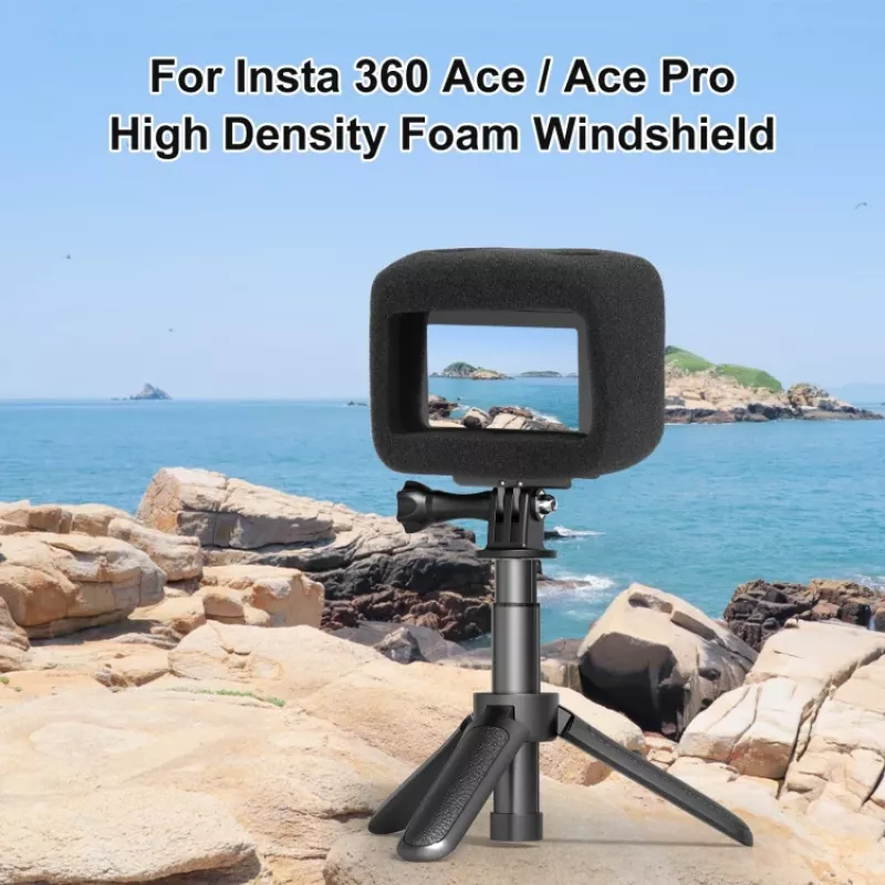 PULUZ Cubierta de espuma cortavientos para Insta360 Ace Pro / Insta360 Ace (Negro)
