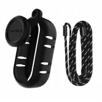 SUNNYLIFE Funda protectora de silicona con tapa de objetivo para Insta360 Go 3s - Negro