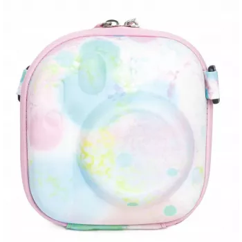 LOVEINSTANT Funda protectora para Fujifilm Instax Mini 99/12/11/9/8/7+/40, piel de PU con degradado multicolor