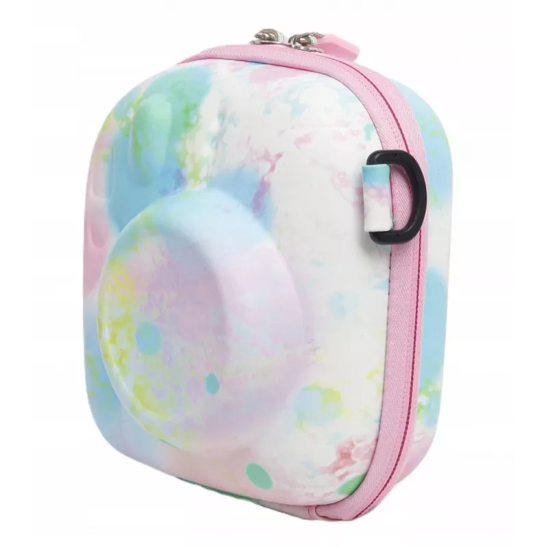 LOVEINSTANT Funda protectora para Fujifilm Instax Mini 99/12/11/9/8/7+/40, piel de PU con degradado multicolor