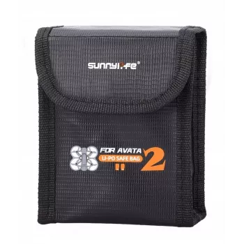 Sunnylife Bolsa ignífuga para batería DJI Avata 2 (capacidad para 2 baterías) AT2-DC782-2