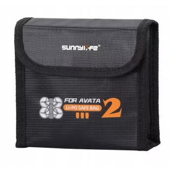 Sunnylife Bolsa ignífuga para 3 baterías DJI Avata 2 AT2-DC783-3