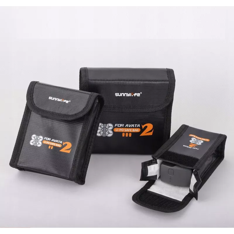 Sunnylife bolsa ignífuga para 3x baterías DJI Avata 2 AT2-DC783-3