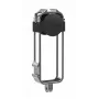 SUNNYLIFE Soporte de marco con 2 soportes de zapata en frío y tapa de objetivo de silicona para Insta360 X4 (Negro)