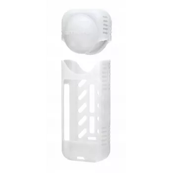 SUNNYLIFE Set de tapa de objetivo de silicona y funda para Insta360 X4 - Blanco