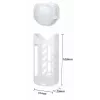 SUNNYLIFE Set de tapa de objetivo de silicona y funda para Insta360 X4 - Blanco
