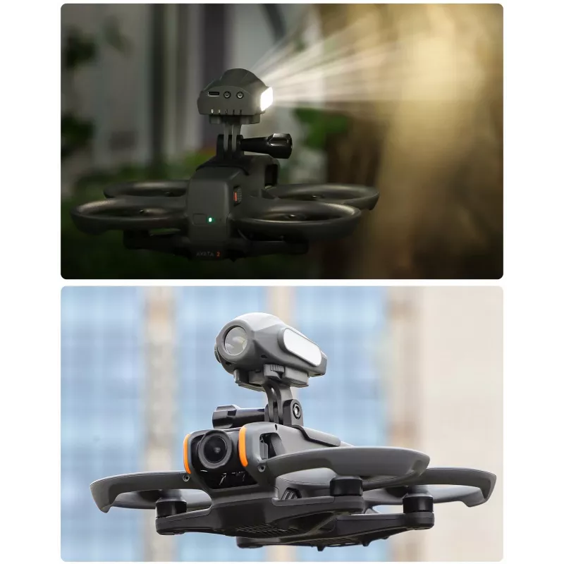 SUNNYLIFE Soporte de cámara para DJI Avata 2, GoPro y rosca de 1/4