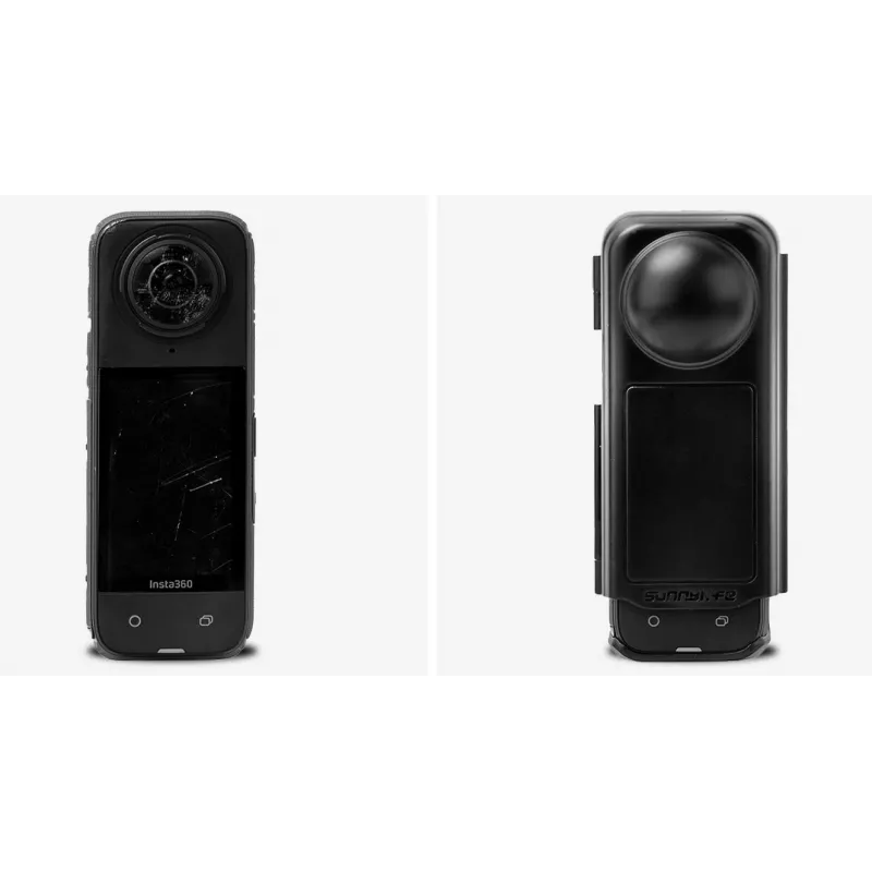 SUNNYLIFE Funda protectora rígida para cámara de acción Insta360 X4 - Negro